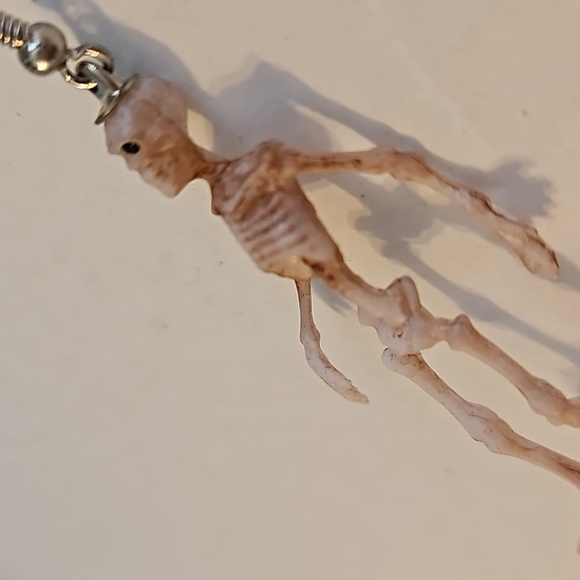 Skeleton Handmade Pierced Earrings - Picture 4 of 5